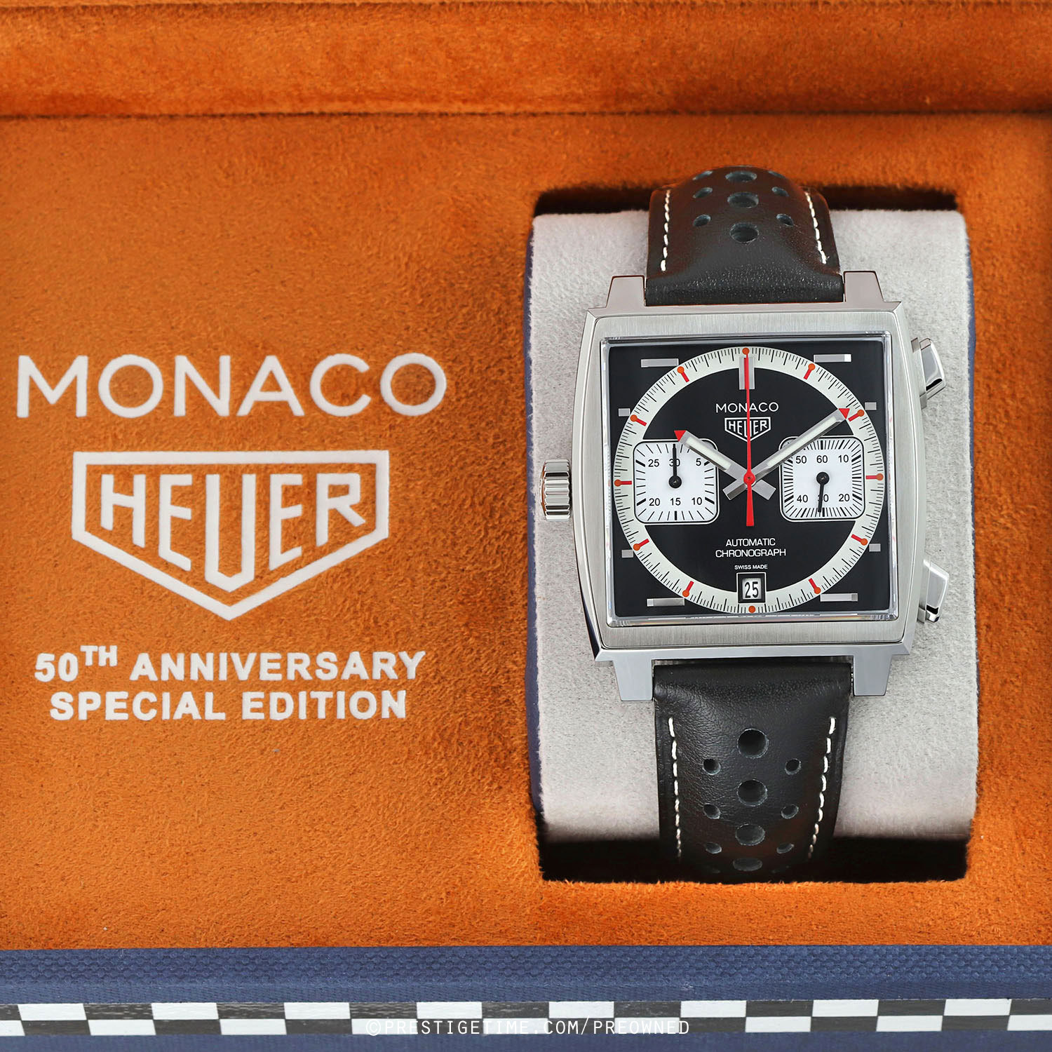 Pre-owned Tag Heuer Limited Edition 50th Anniversary Monaco