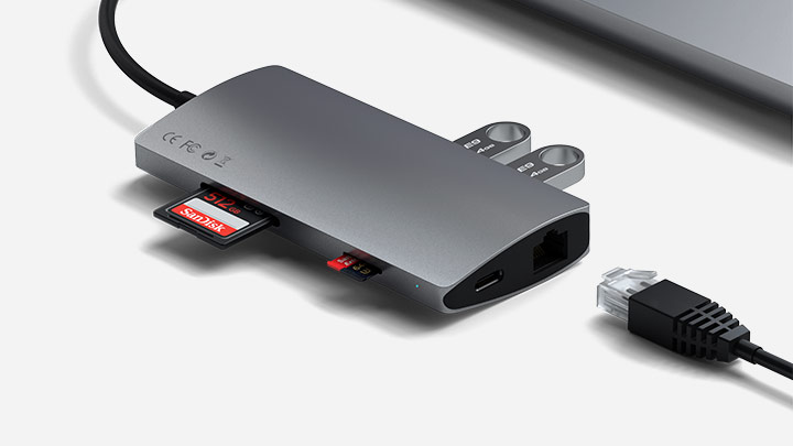 Satechi USB-C Multi-Port Adapter 4K with Ethernet V2 | 変換