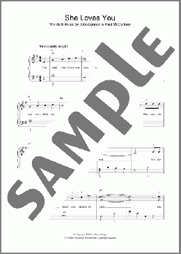 ピアノ楽譜】She Loves You / The Beatles(ソロ)