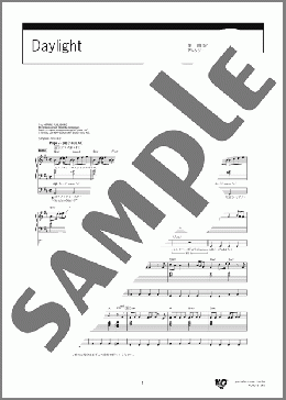楽譜一覧】Daylight 嵐 - ヤマハ「ぷりんと楽譜」
