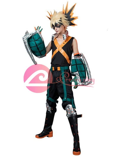 爆豪勝己 ヒーローコスチューム Ver コスプレ衣装 僕のヒーロー