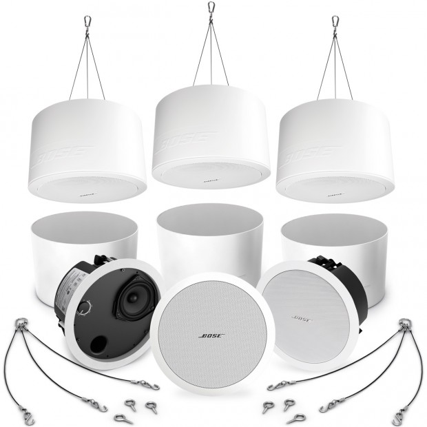 Bose FreeSpace DS 40F Contractor 6-Pack with Pendant-Mount Kits