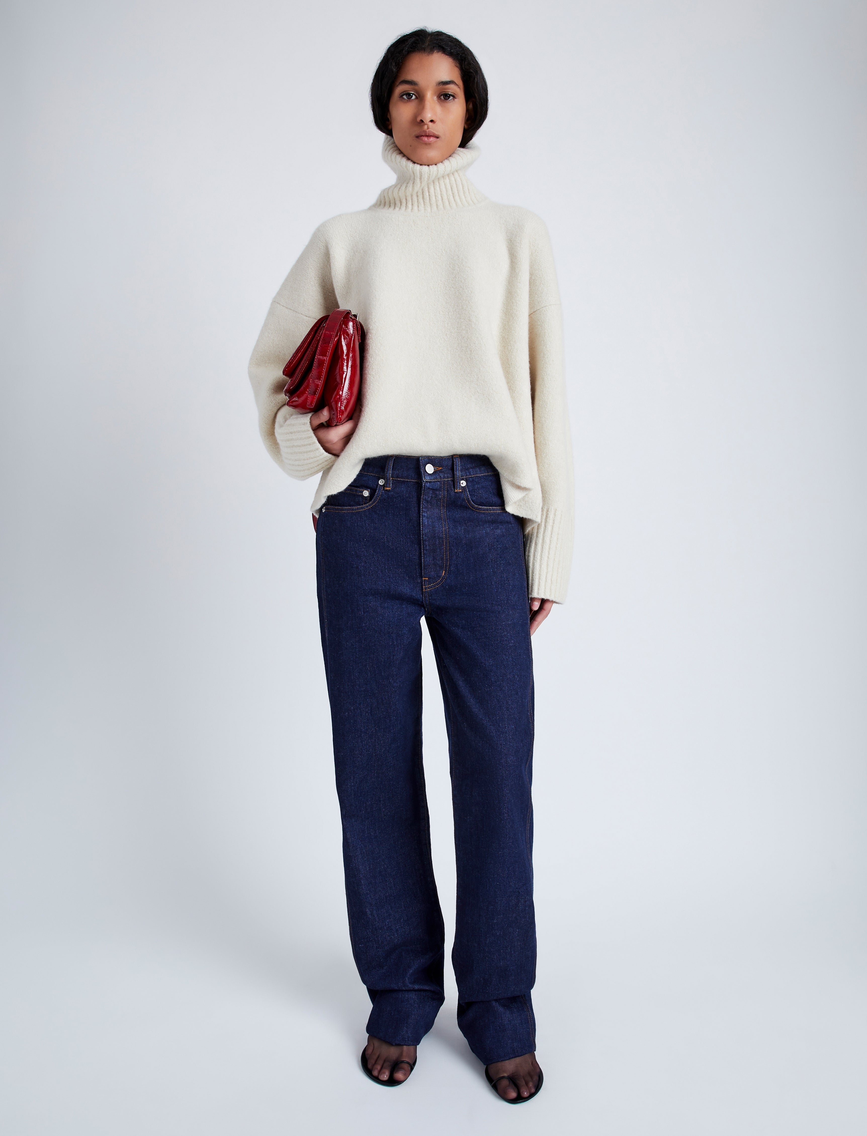Proenza Schouler Sandra Turtleneck Sweater in Lofty Eco Cashmere