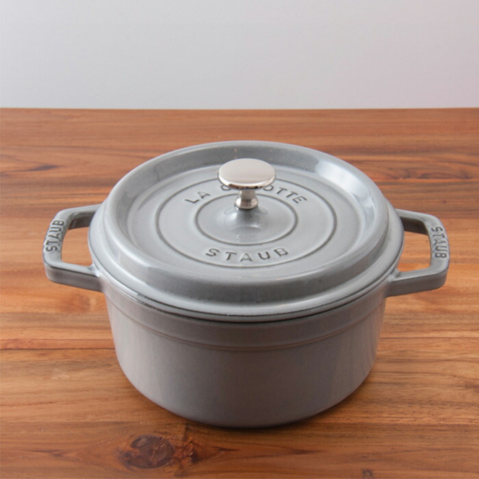 ストウブ ピコココット ラウンド 20cm グレー / staub | 食器と料理