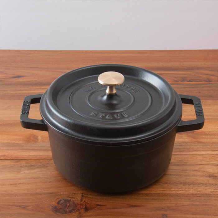 STAUB ピコ・ココット ラウンド 20cm ブラック ピコ・ココット 20cm