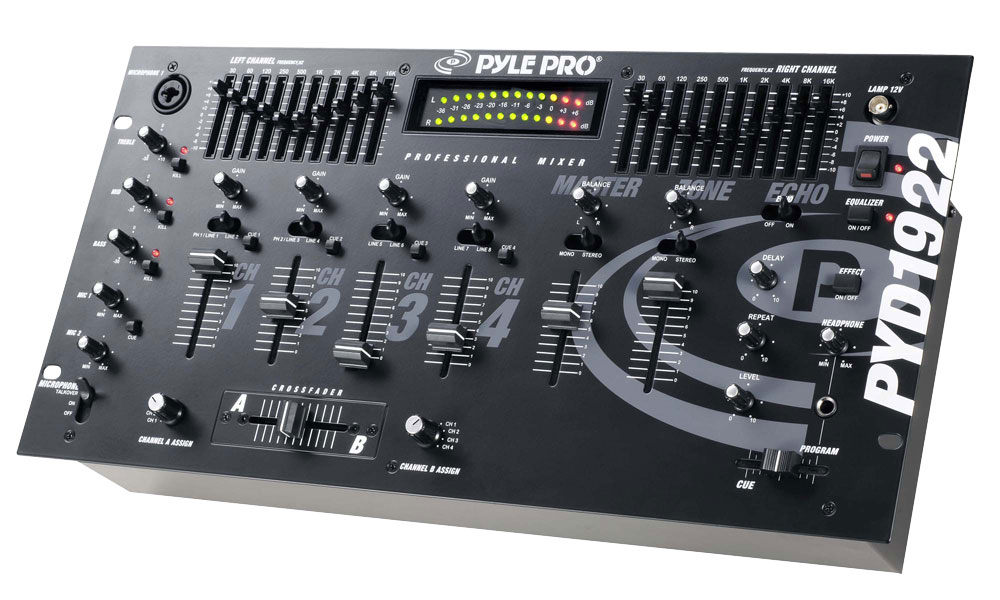 Pyle - PYD1922 - Sound and Recording - Mixers - DJ Controllers