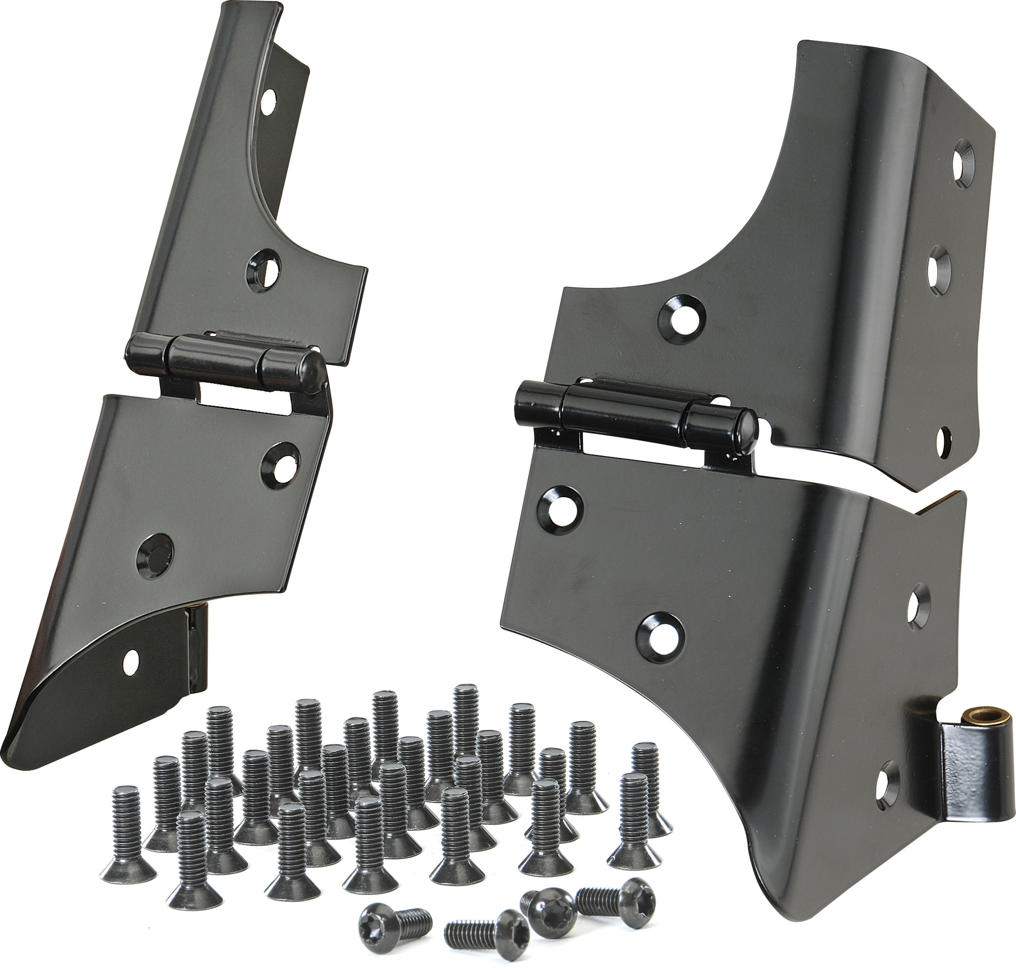 OMIX 11209.02 Windshield Hinge Set in Black for 97-06 Jeep