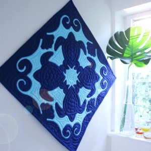 ハワイアンキルトのタペストリーとウェルカムタペストリーのキット