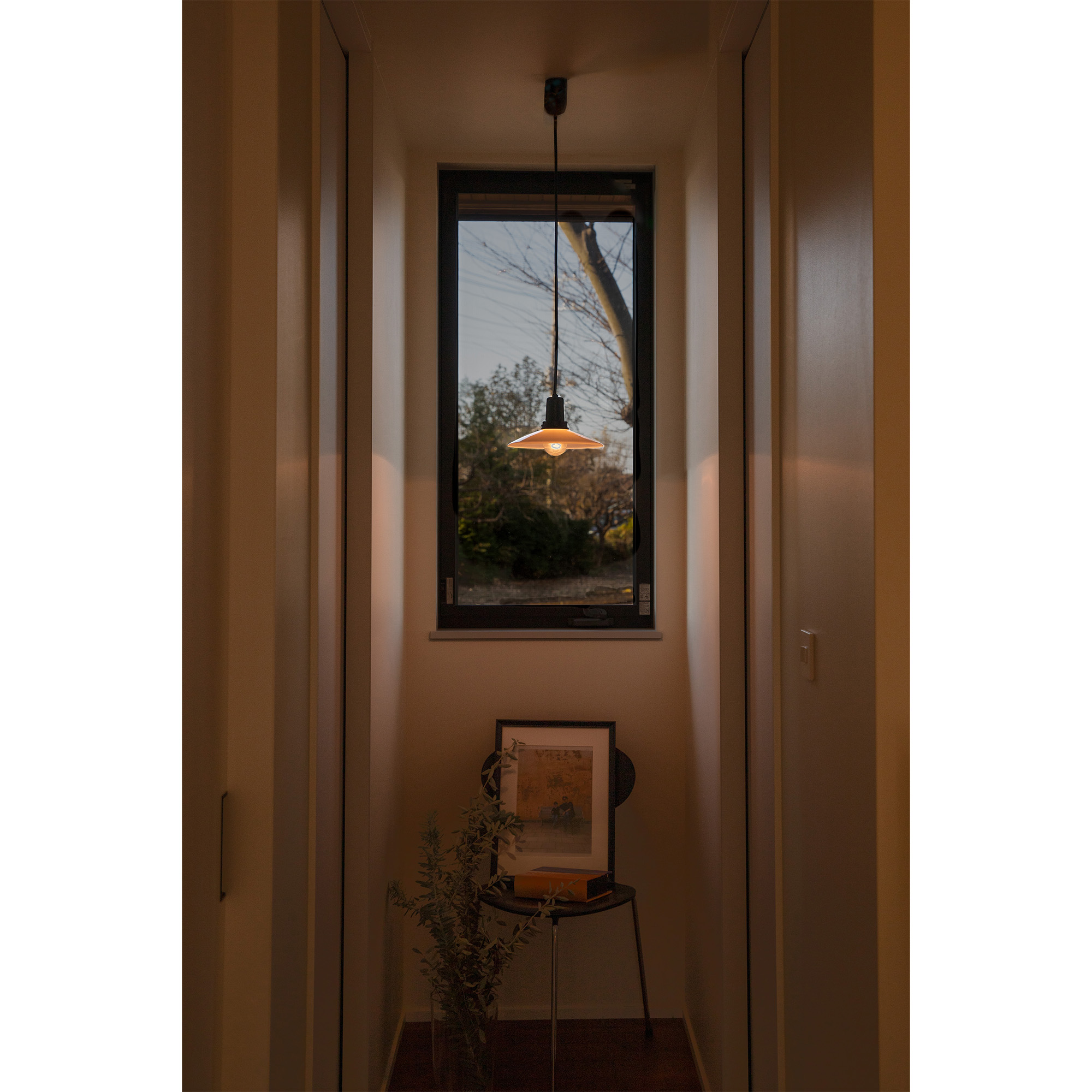 レトロペンダントライト 乳白×ブラック | LT-PD014-03-G141