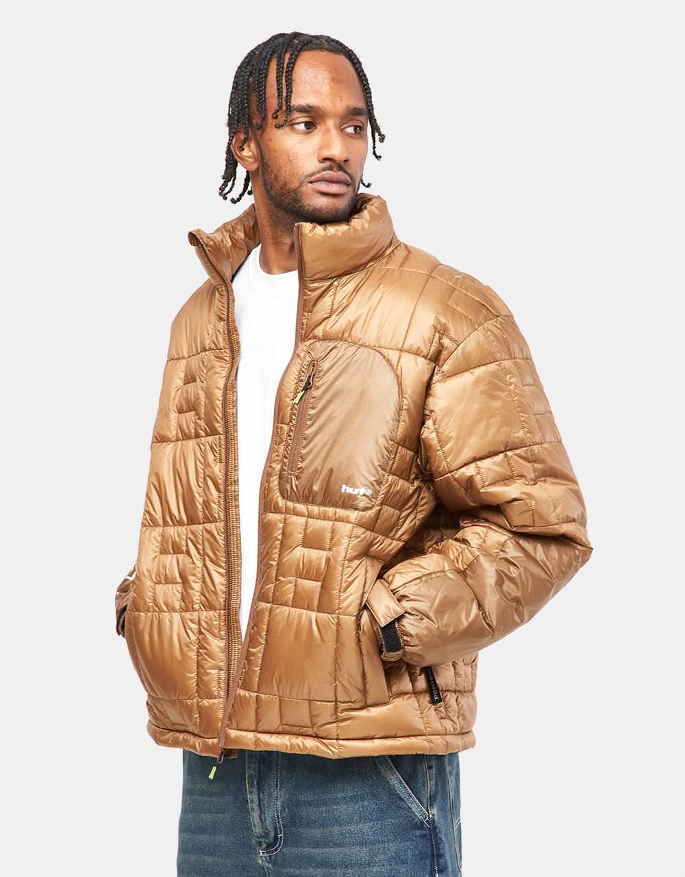 HUF Pertex Puffer Jacket - Russet – Route One