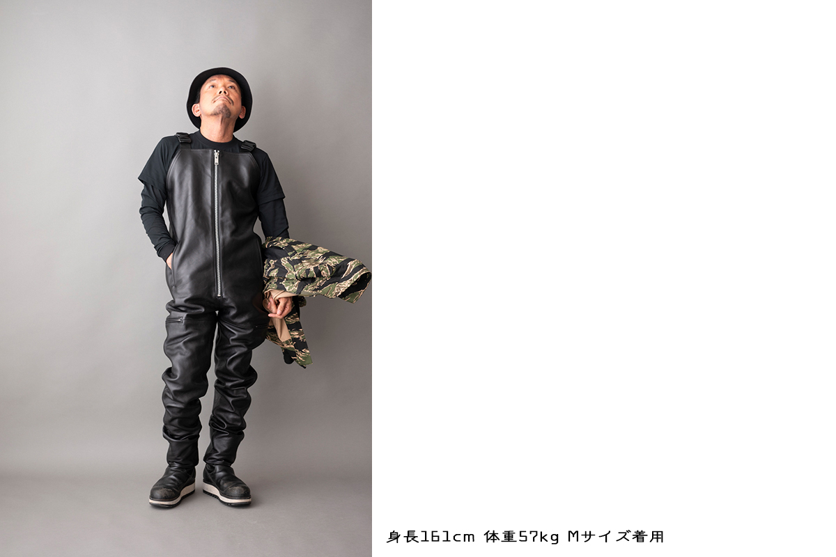 LEATHER OVER ALL | BOTTOMS | オンラインショッピング | ROARS