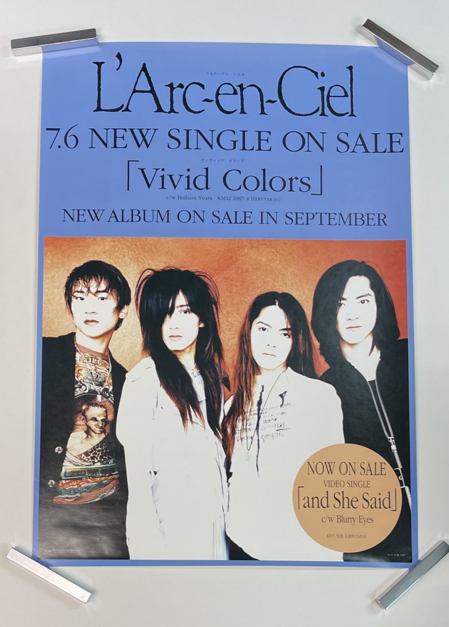 ラルクアンシエル 発売告知ポスター Vivid Colors L'Arc‐en‐Ciel