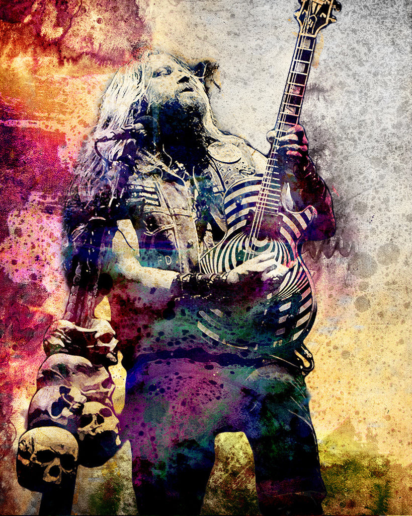 Zakk Wylde Art - Ozzy Osbourne | Rockchromatic