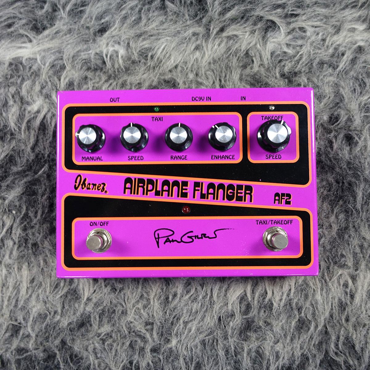 【激レア】 IBANEZ AF2 AIRPLANE フランジャー エフェクター Ibanez AF2 Paul Gilbert Signature AIRPLANE Flanger Pedal | Sweetwater