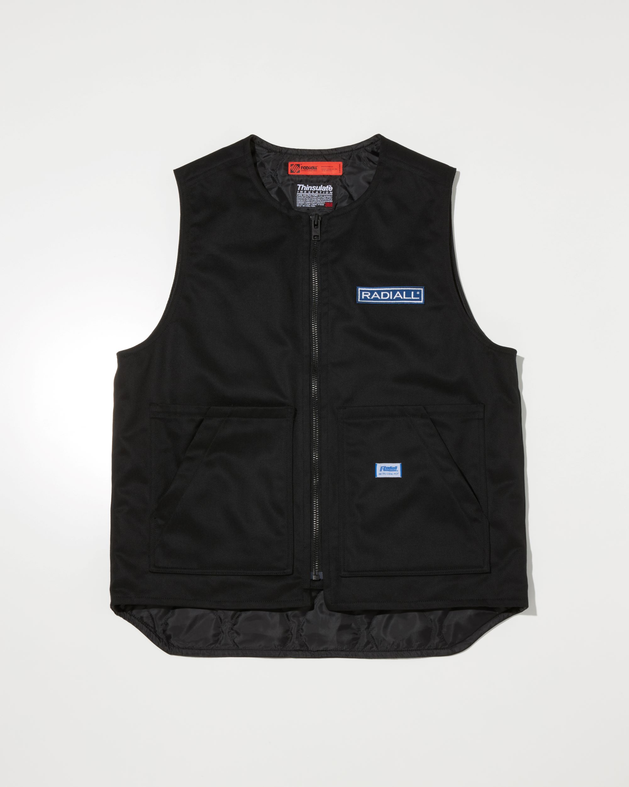 RADIALL CNQ RIVERSIDE - ZIP UP VEST RAD-24AW-JK007 公式通販
