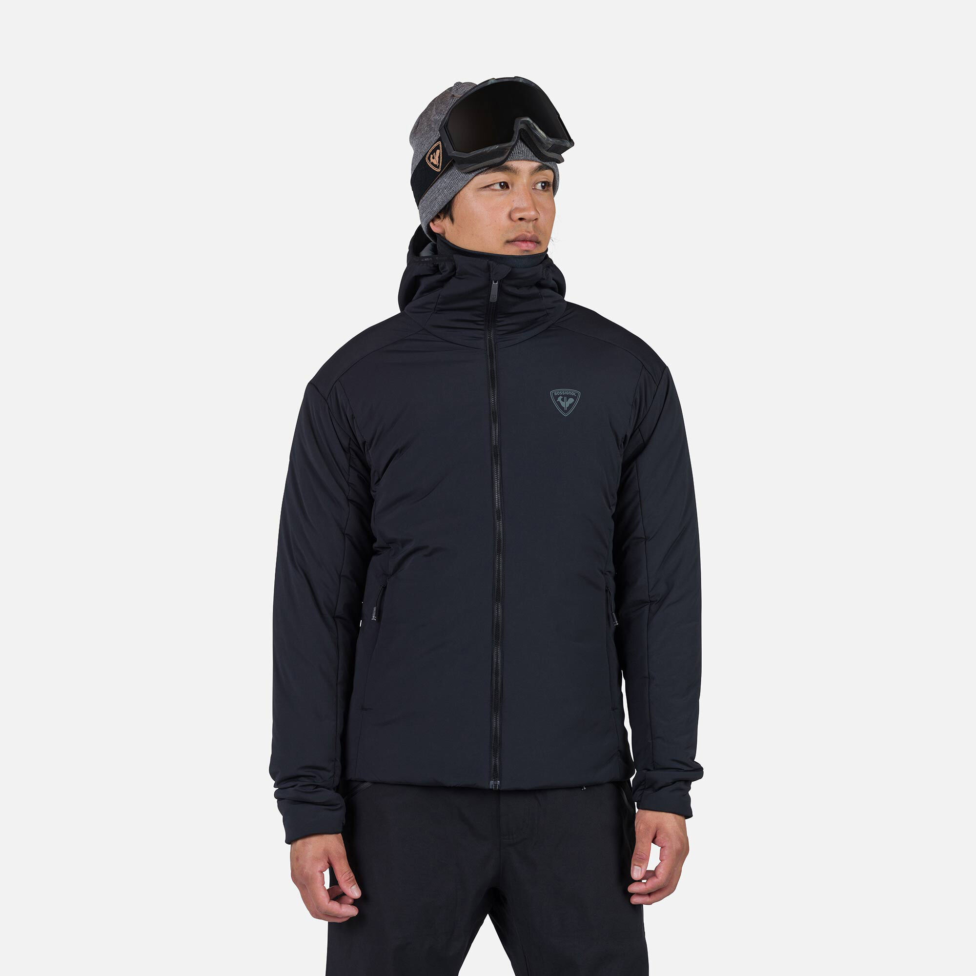 Men's Opside Warm Insulated Hoodie Jacket | Black | Rossignol