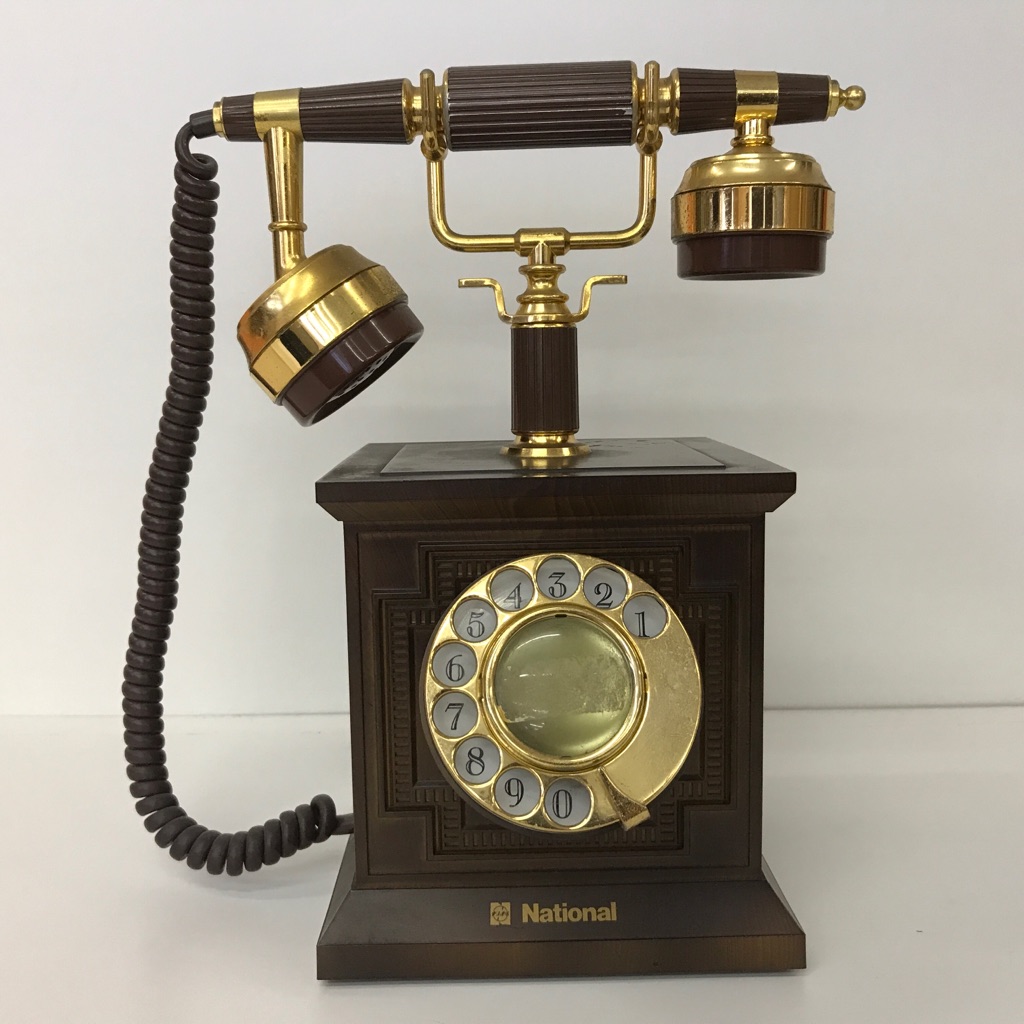 大正時代のデルビル磁石式卓上電話機 Natinal電話機 | リサイクル