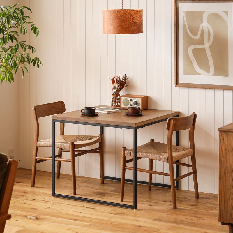 80ダイニングテーブル WIRY／BR ｜家具・インテリア通販 Re:CENO(リセノ)