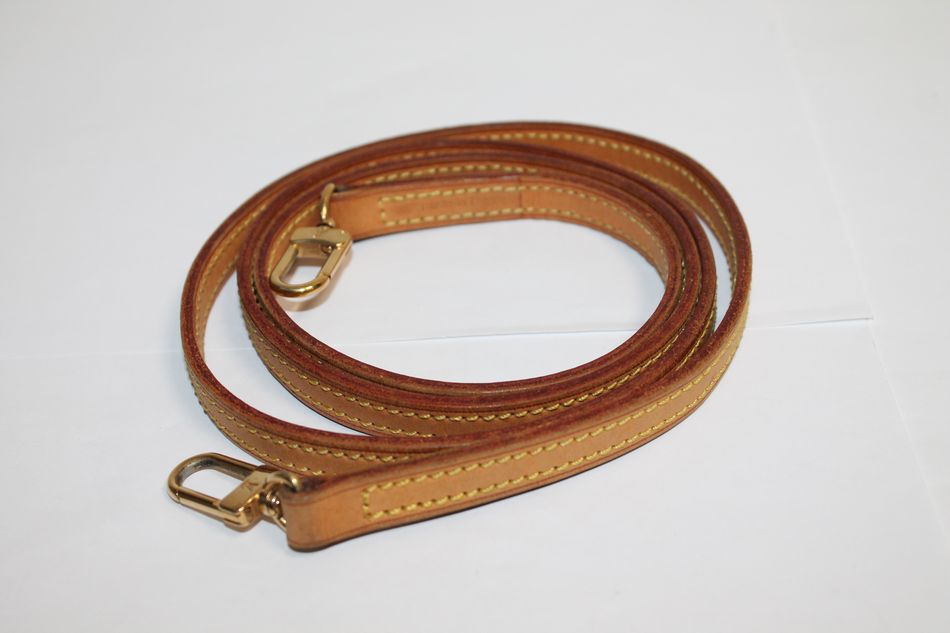 半田店 中古 LOUIS VUITTON ショルダーストラップ 紐 ヌメ革 ゴールド