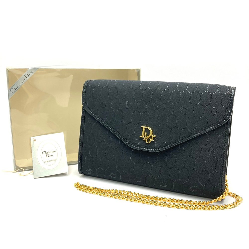 Christian Dior クリスチャン ディオール ハニカム柄 チェーン