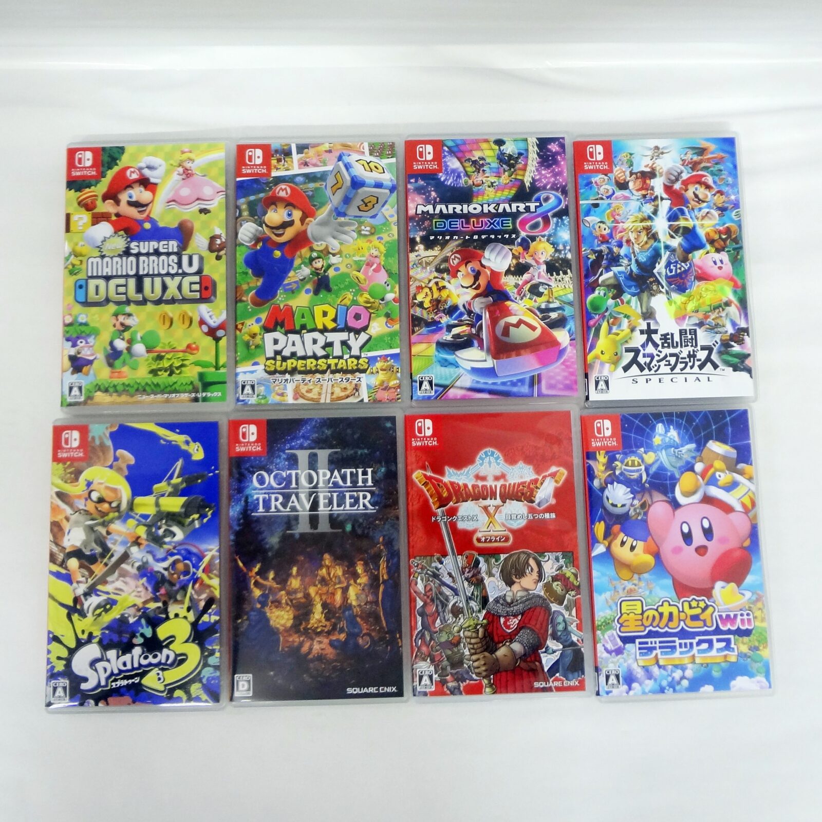 Switchカセットセット3種 マリオカート スプラトゥーン3 マリオ マリオ