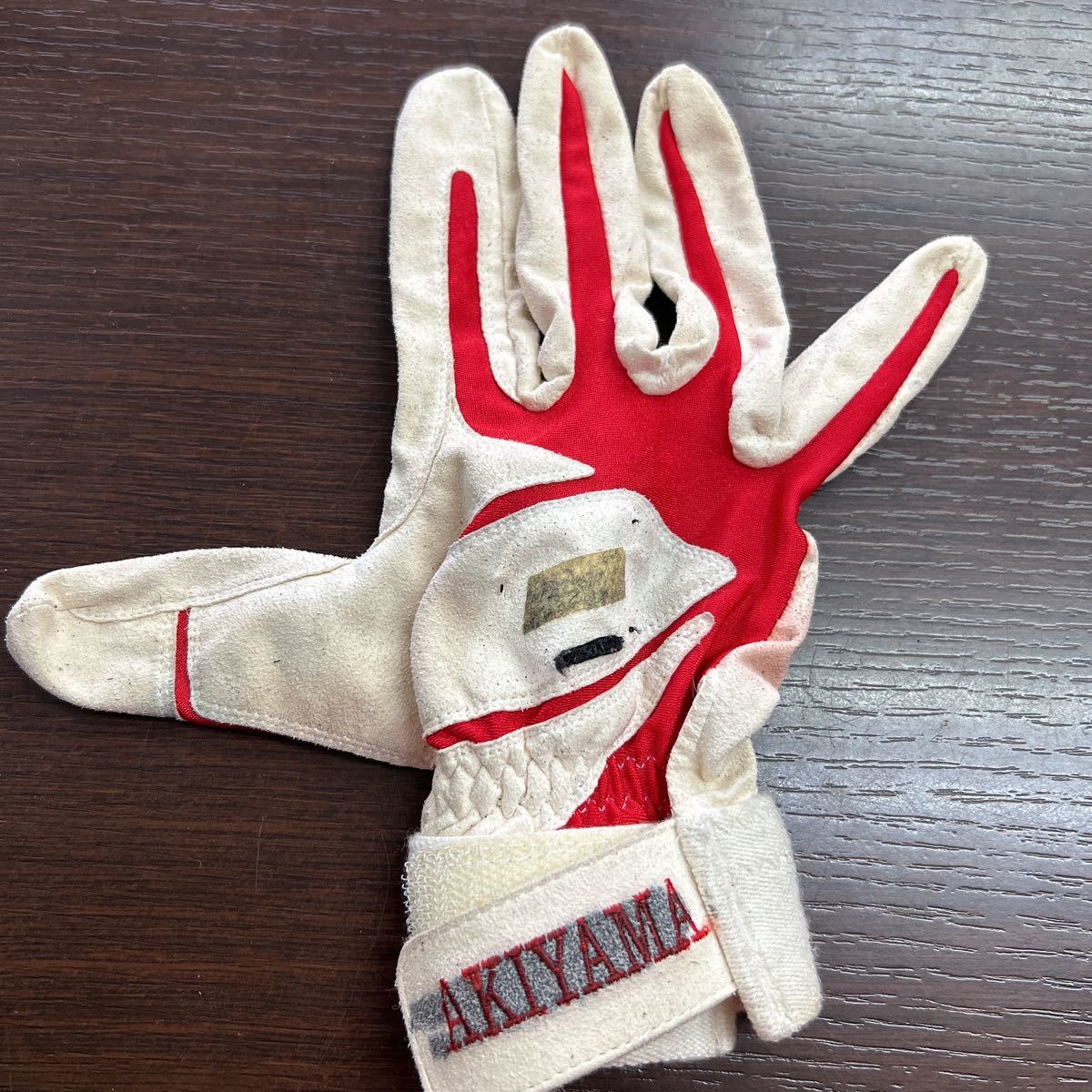 実使用 ダイエーホークス #1 秋山 幸二 実使用 バッティンググローブ