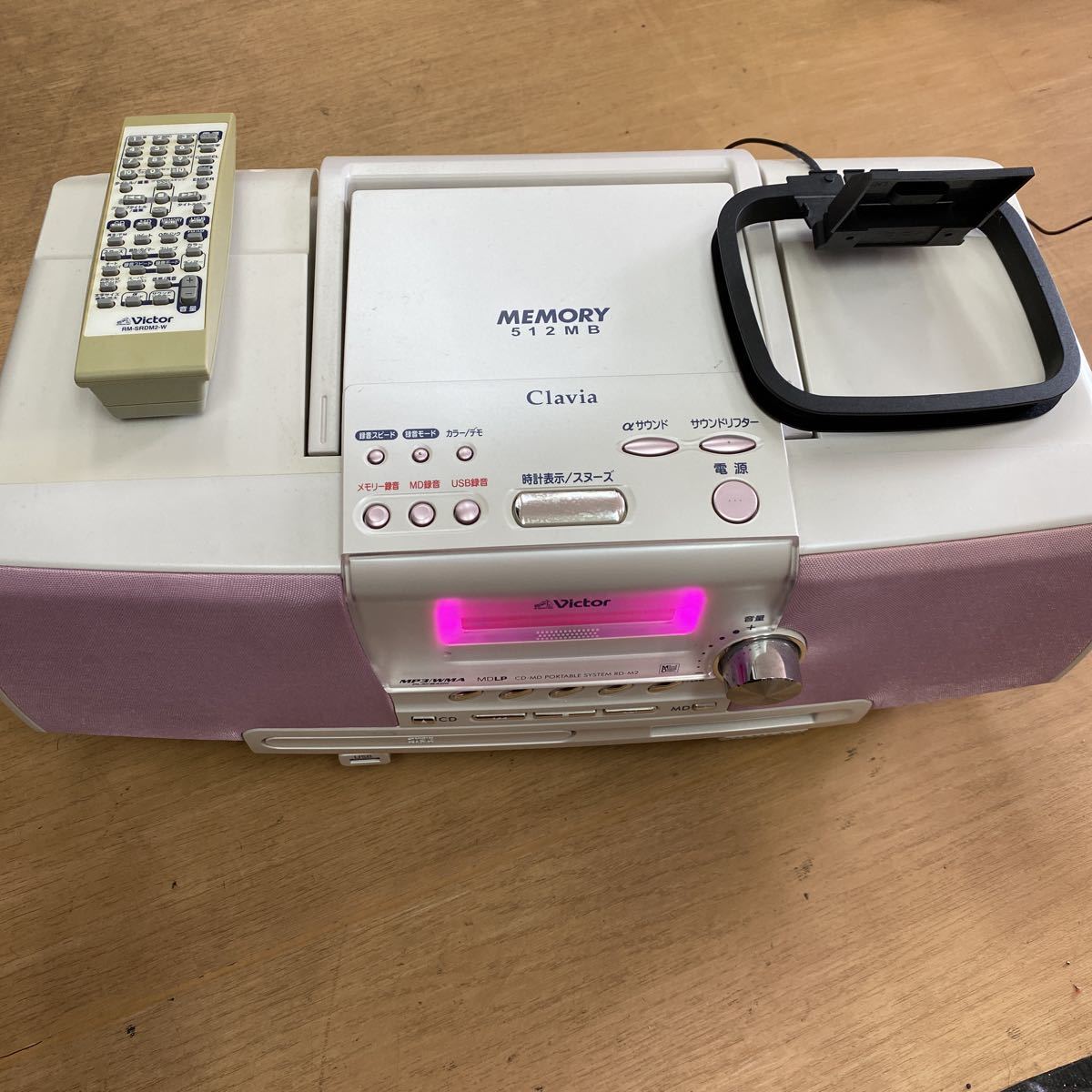 Victor ビクター Clavia RD-M2-P ピンク MEMORY 512MB CD MD
