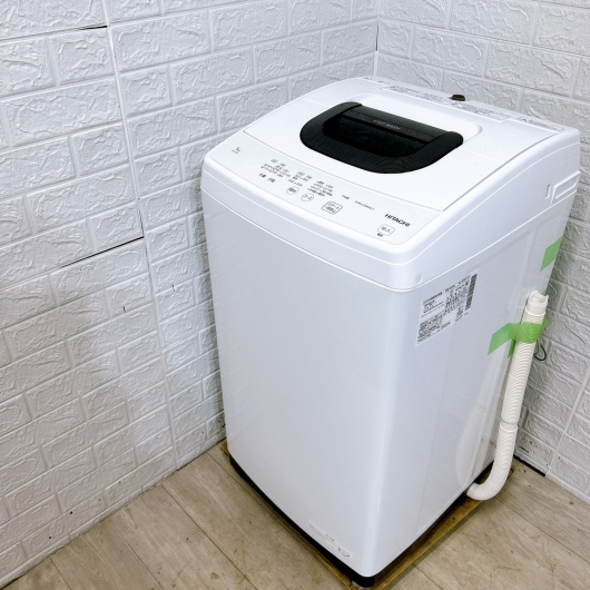 ヒタチ 洗濯機 一人暮らし 5kg 小型 2022年製 引越し 新生活