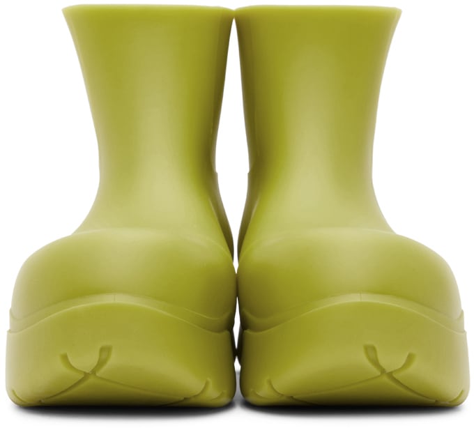 Bottega Veneta + Green Matte BV Puddle Boots