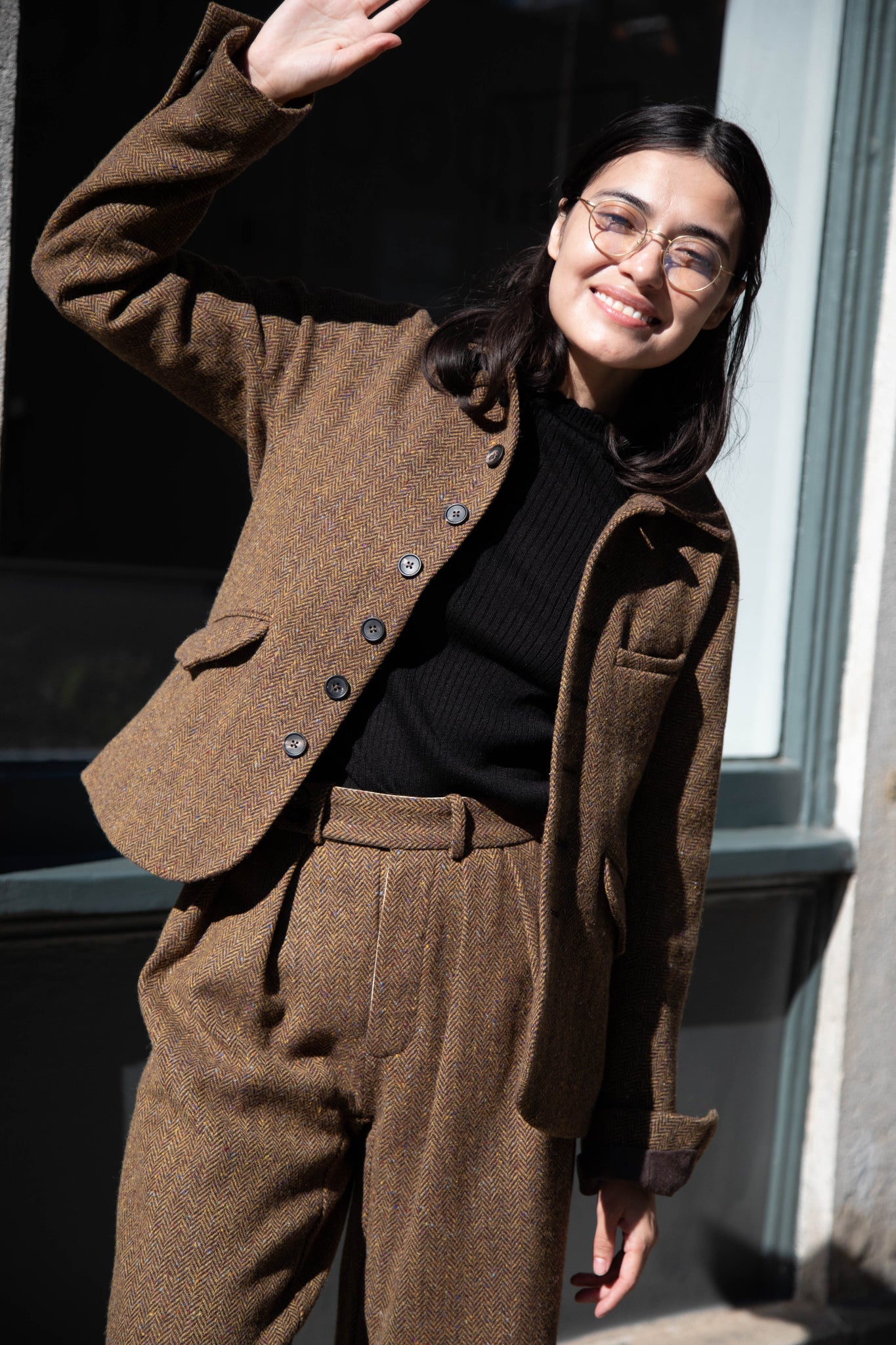 rennes — Seventyfive | Student Jacket in Herringbone Donegal