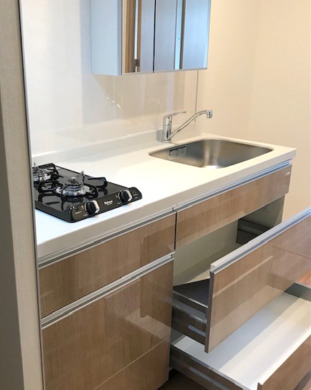 007 賃貸アパート（愛知県） | ミニキッチン・コンパクトキッチンの