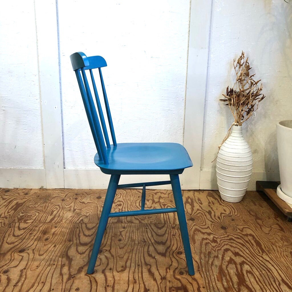 TON社 ウィンザーチェア ダイニングチェア ブルー 展示品 中古 青 水色