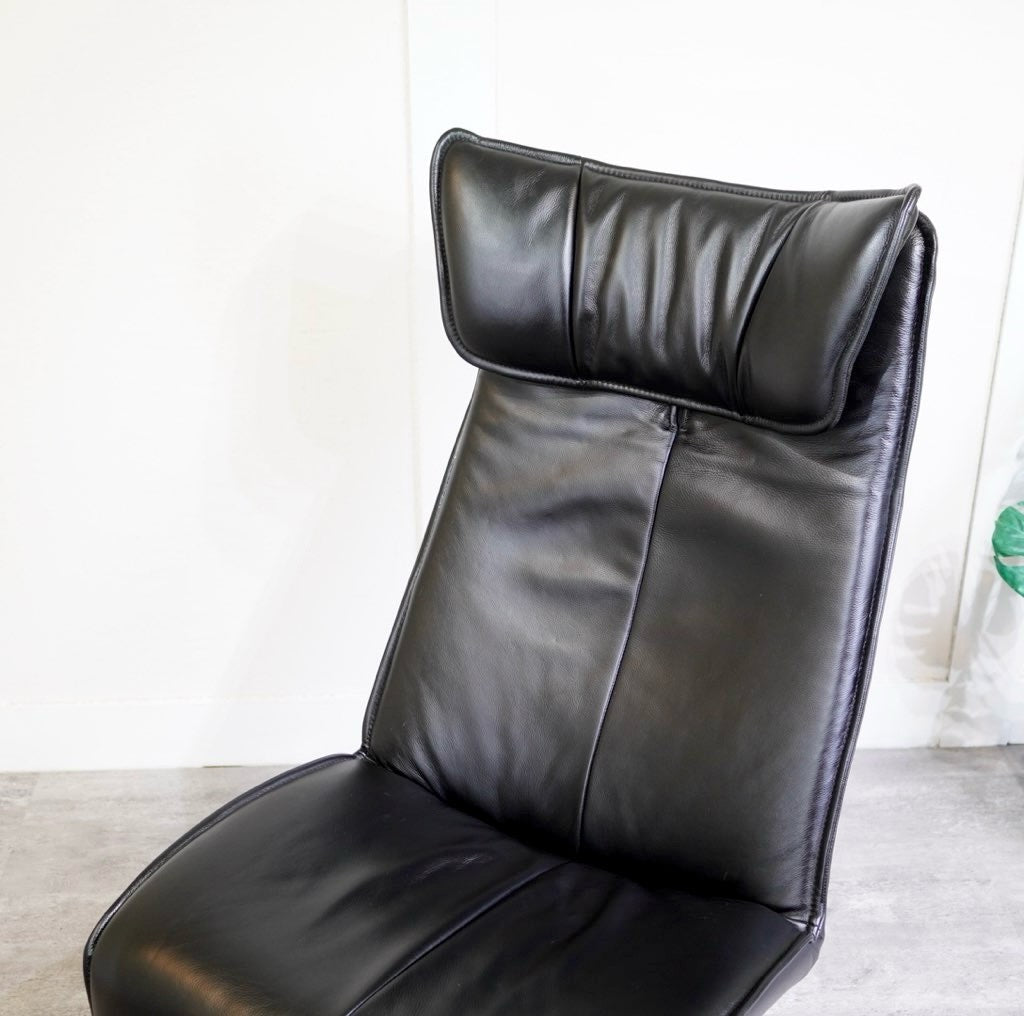 モディ / MODI リクライニングチェア 本革張り ノルウェー 北欧 黒