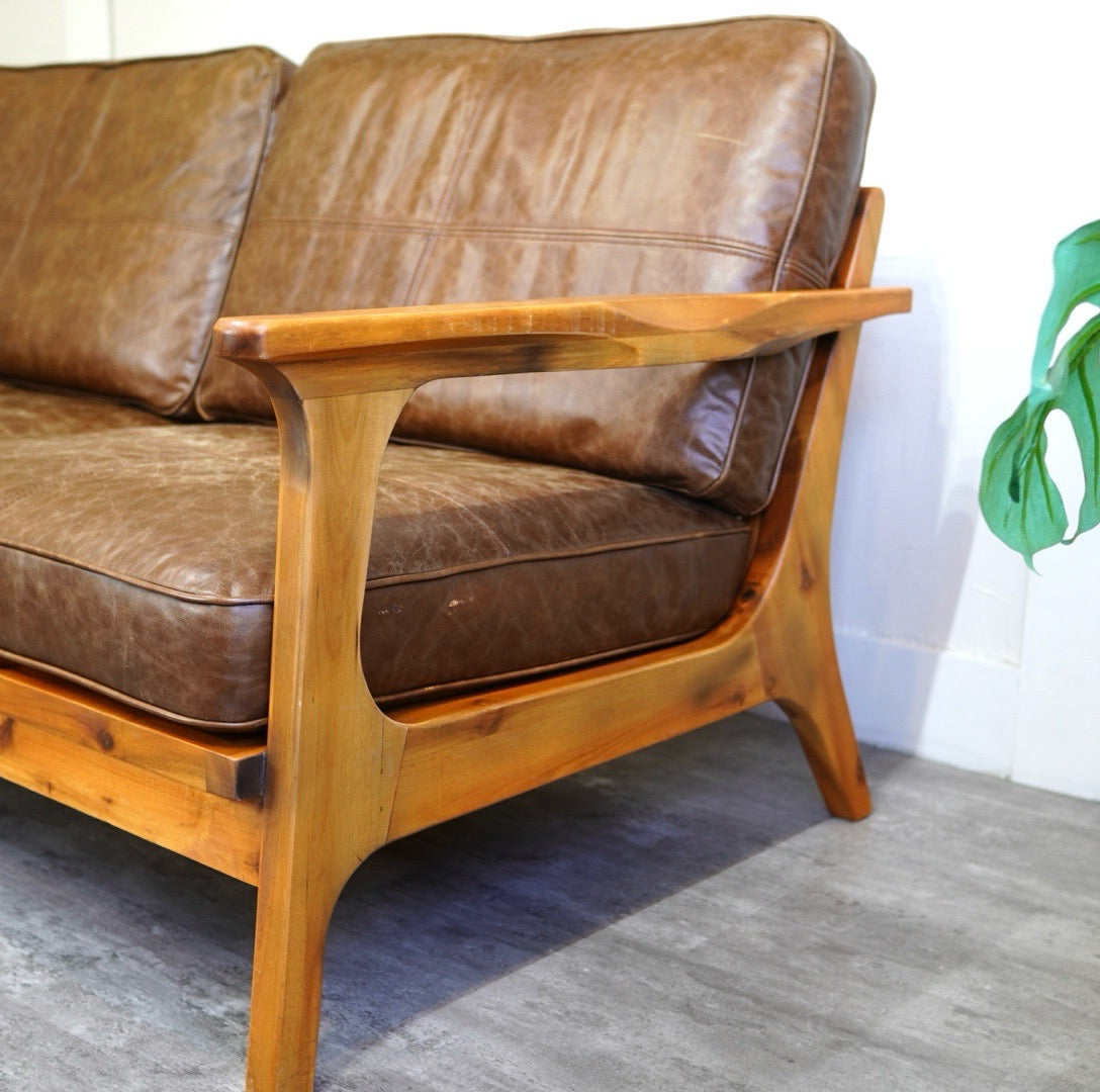 WTW / ダブルティー ティズモソファ / TISMO SOFA 2人掛け レザー 中古