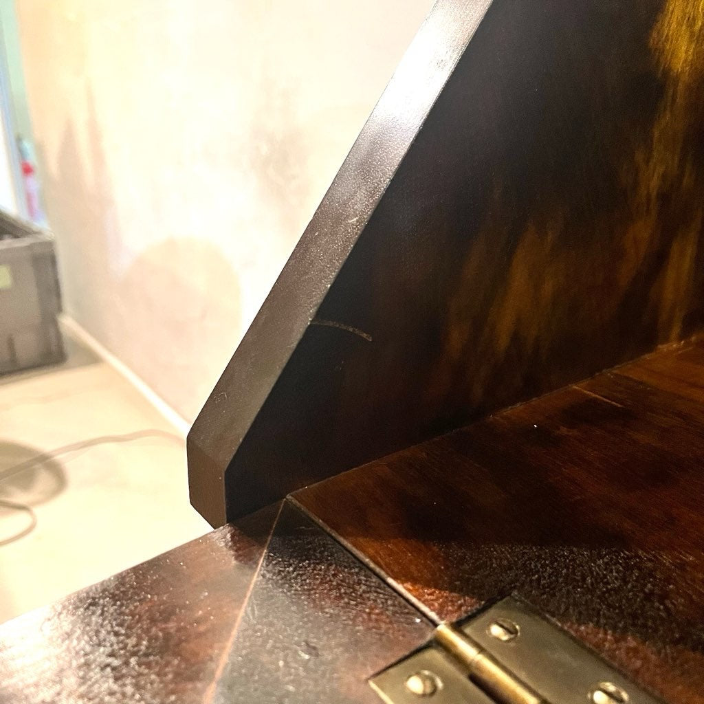 松本民芸家具 T型ライティングビューロー 文机 中古 本棚 古民家