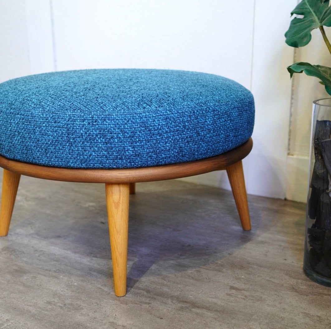 柏木工 / KASHIWA シビル / CIVIL スツール オットマン 中古 ブルー