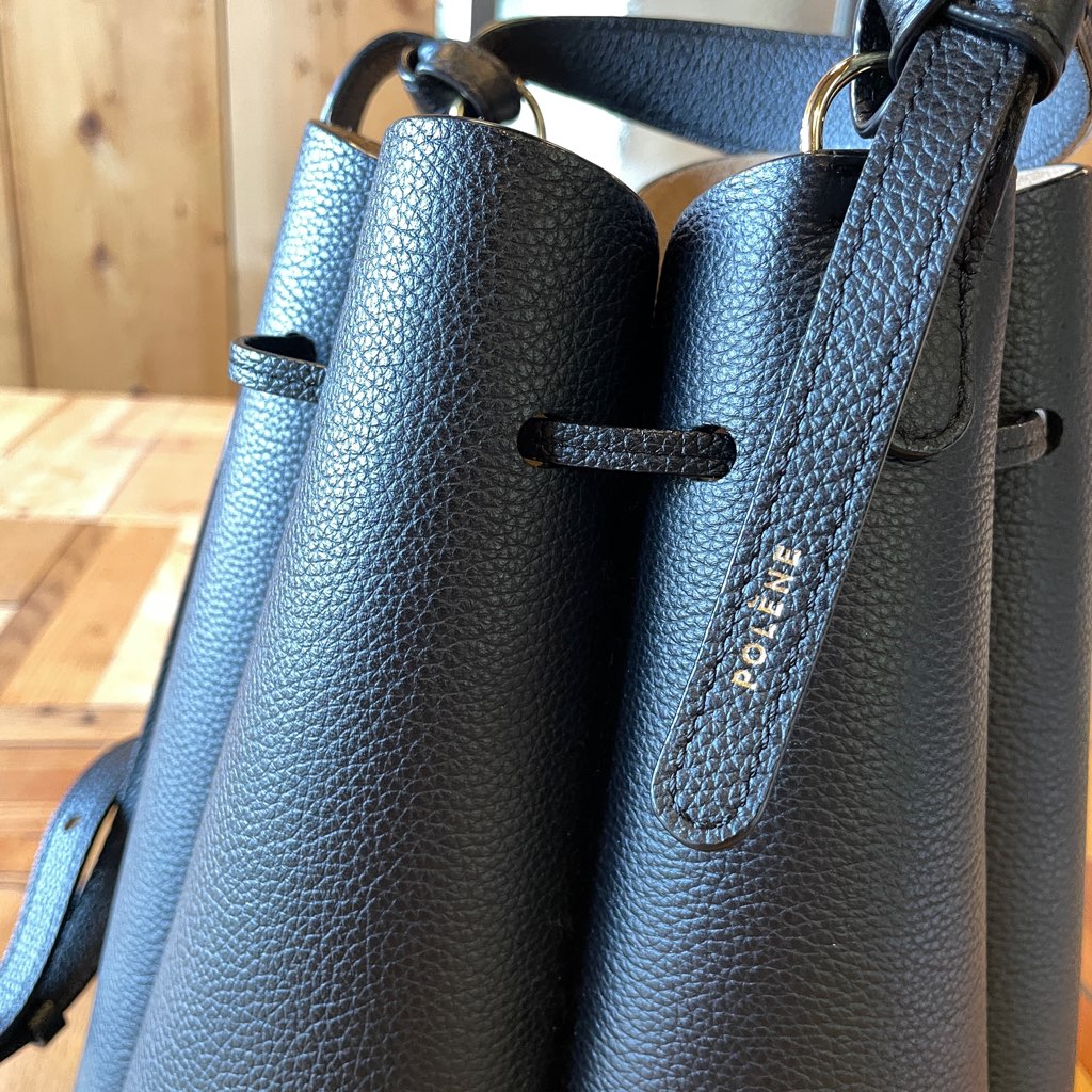 古着】ポレーヌ / Polène カヌレバッグ Numéro Huit ブラック 本革