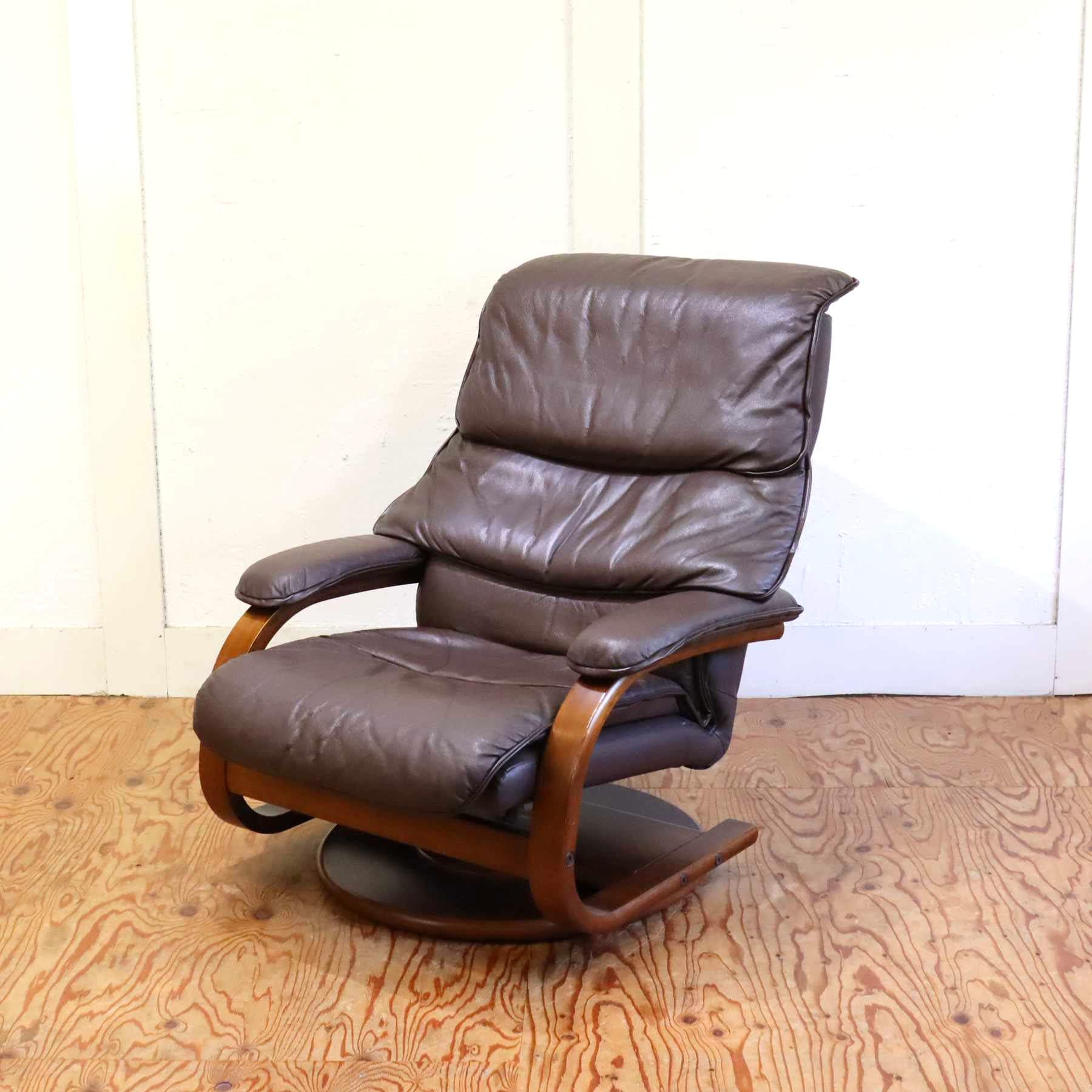 冨士ファニチア FUJI FANITURE リクライニングソファ 1Pソファ 本革