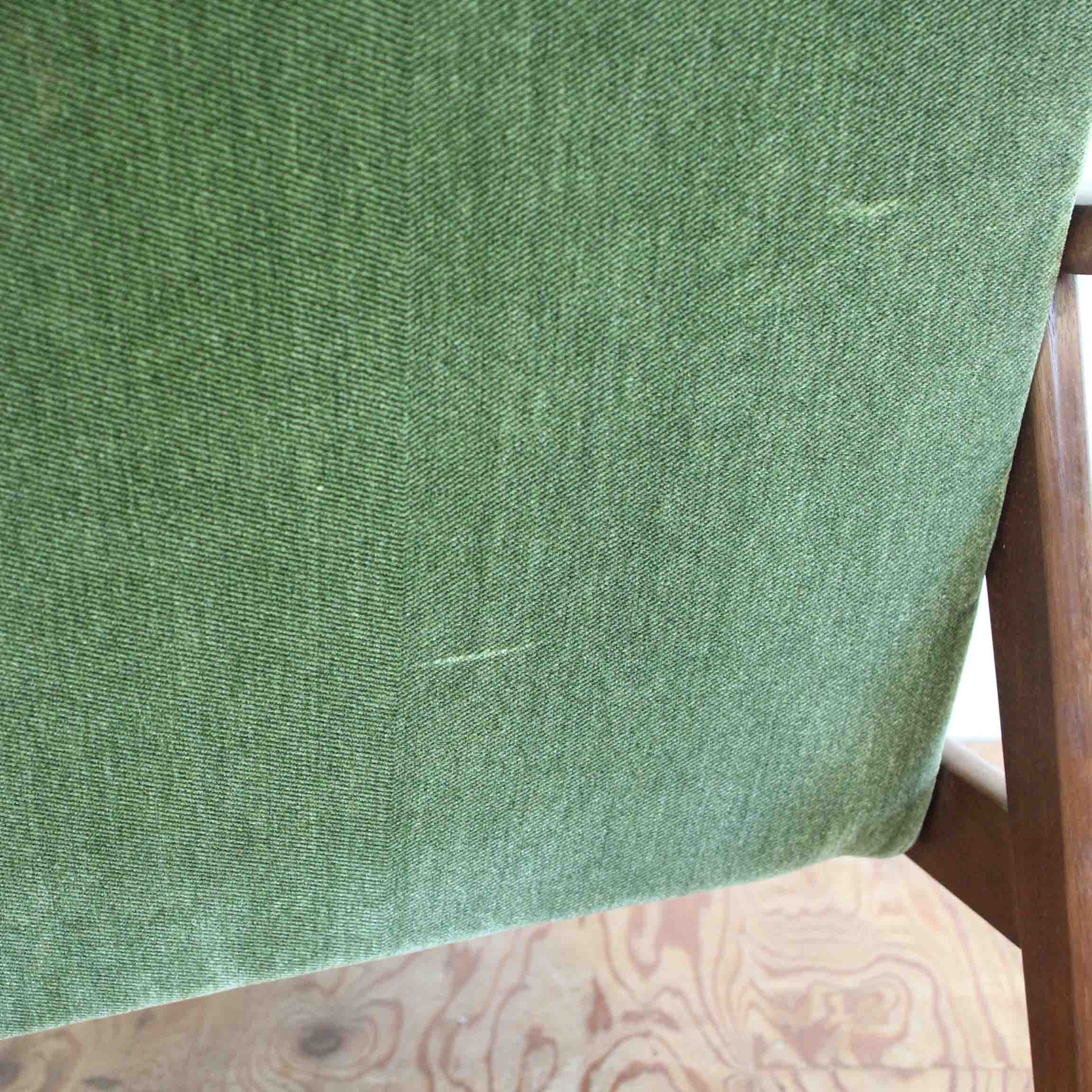 カリモク家具 オールドカリモク Kチェア 1シーター ストライプ