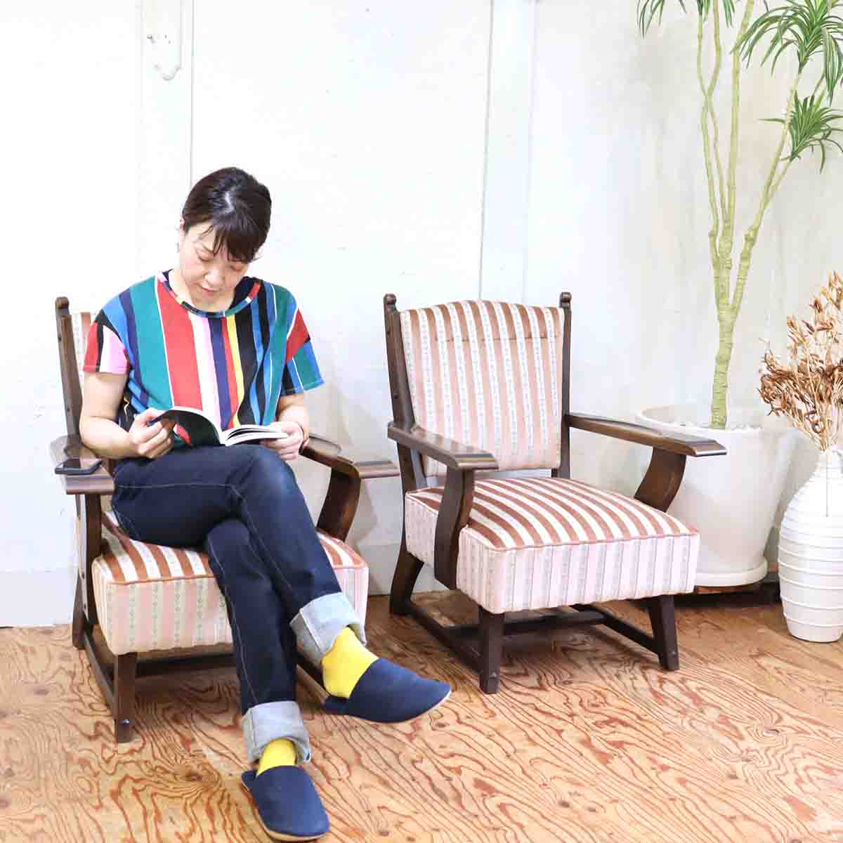 永田良介商店 533型 アームソファ 一人掛け 【1】 永田良介 神戸家具 中古