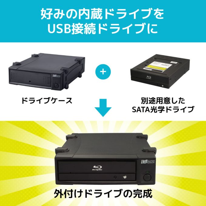 直販専売】USB3.0 5インチドライブケース RS-EC5-U3ZC｜ラトック