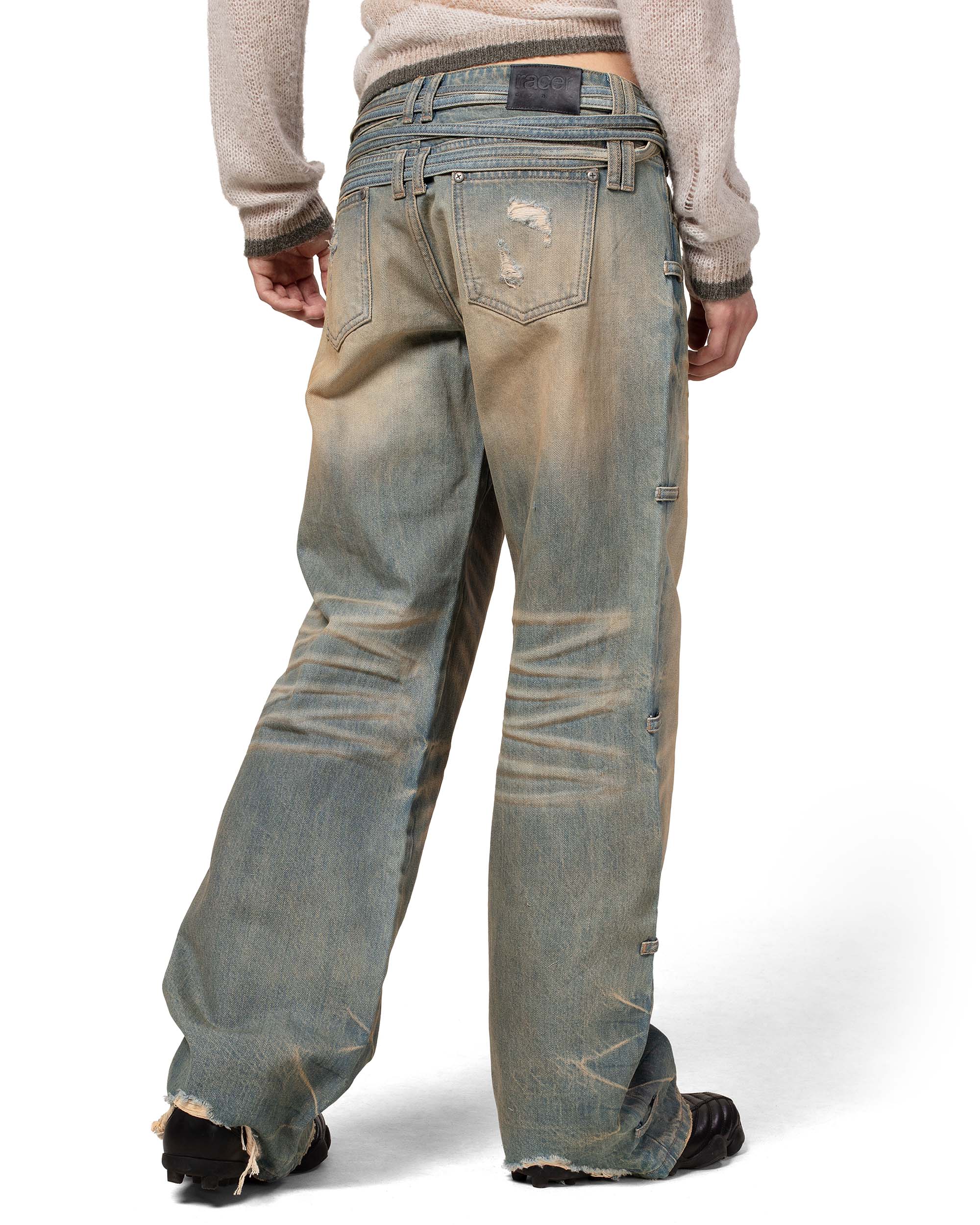 Light Blue Transformer Track Denim – Racer Worldwide