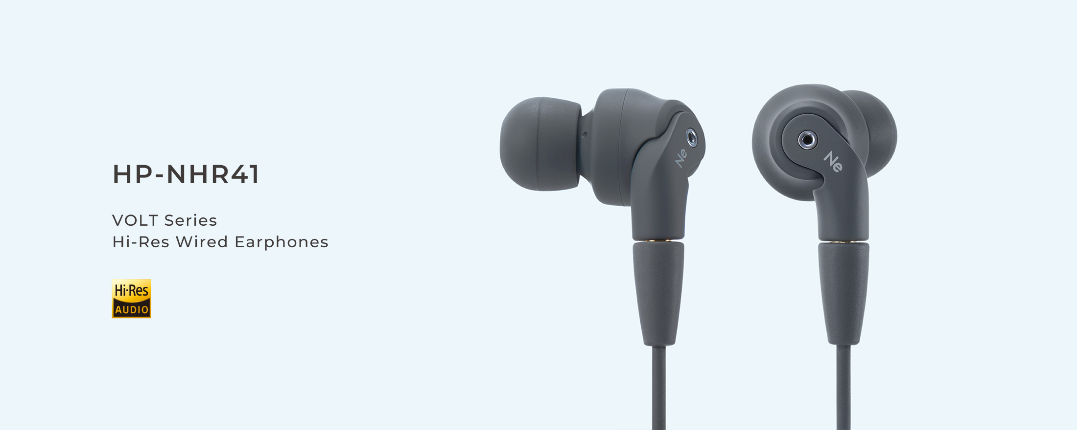 HP-NHR41 VOLTシリーズ ハイレゾ対応イヤホン 重低音モデル HP-NHR41BG
