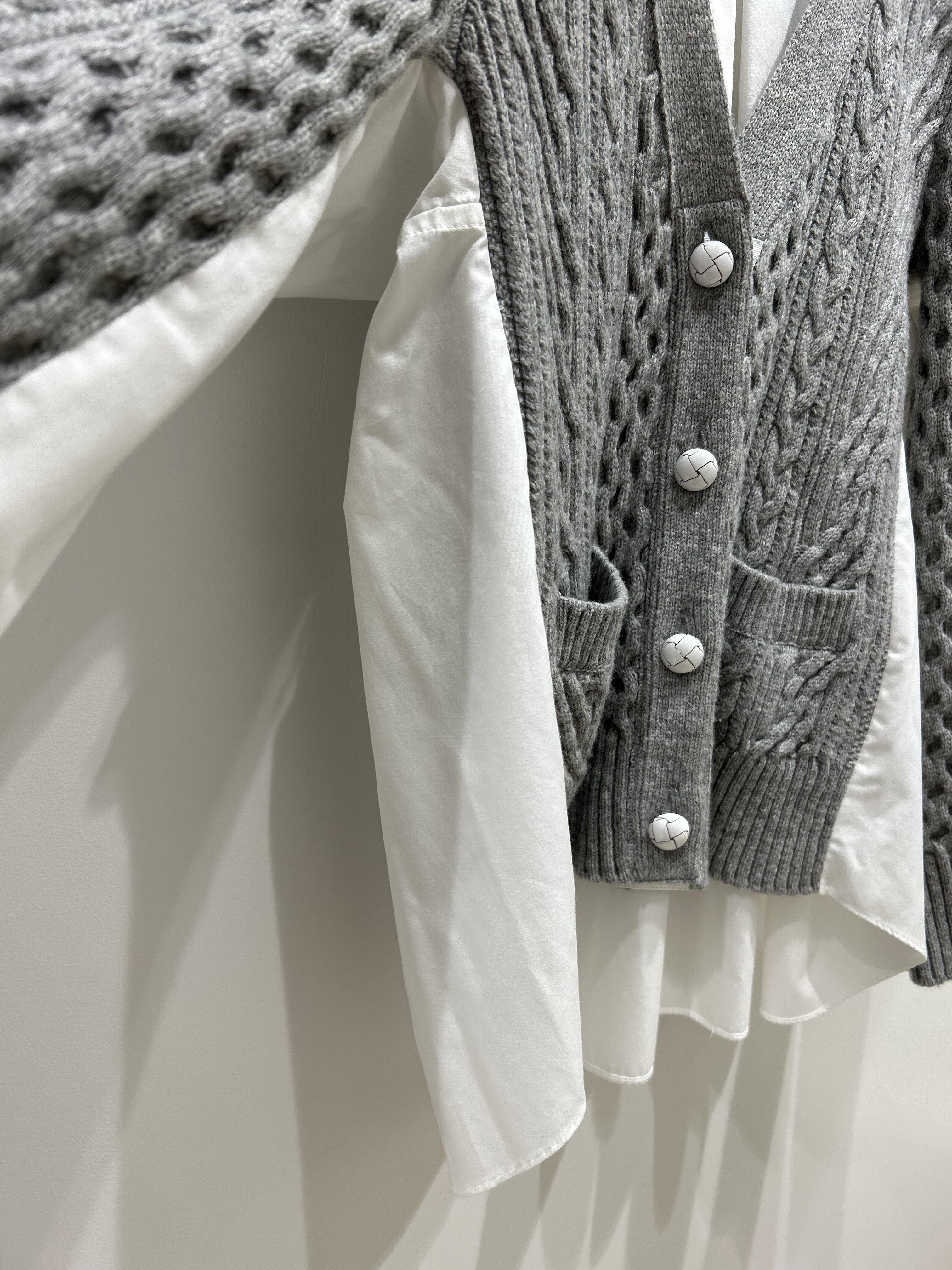 sacai】定番ドッキングニットカーディガン｜【公式】ブランド古着