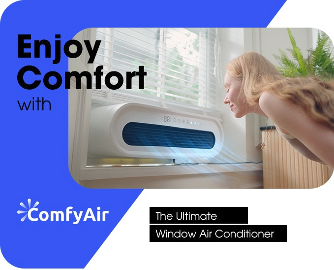 ComfyAir｜コンパクトに持ち運び可能な窓用エアコン - ガジェットの