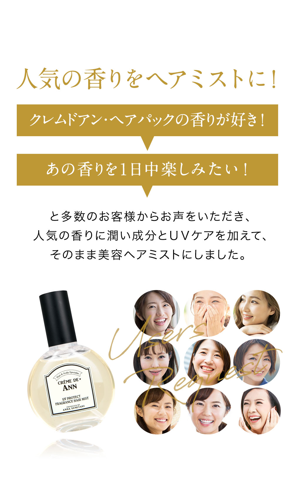 楽天市場】【公式】クレムドアン UVプロテクトフレグランスヘアミスト
