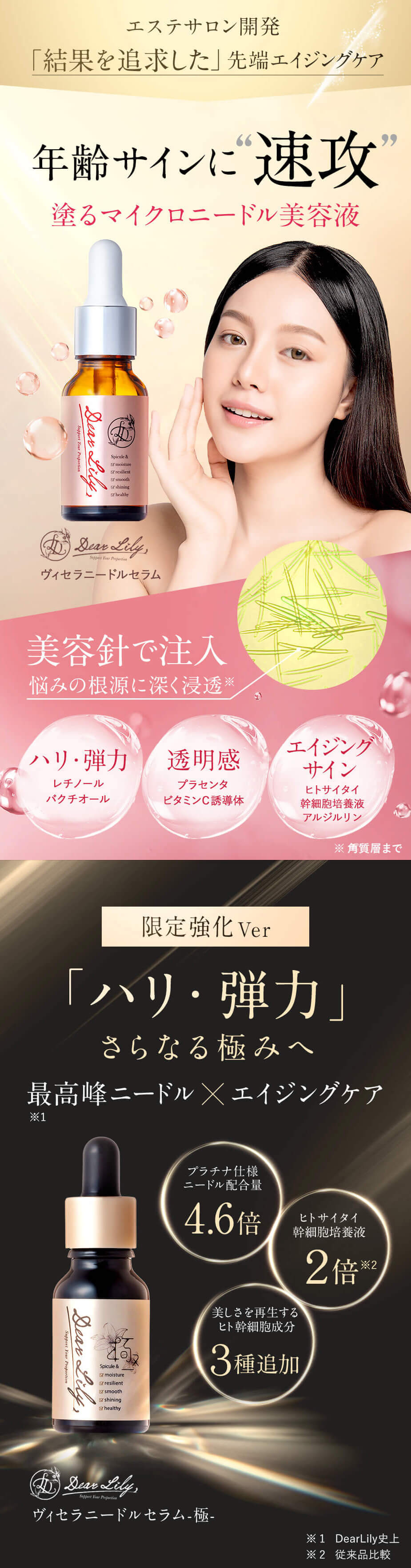 楽天市場】ニードル美容液で年齢サインに速攻！DearLily ディアリリー