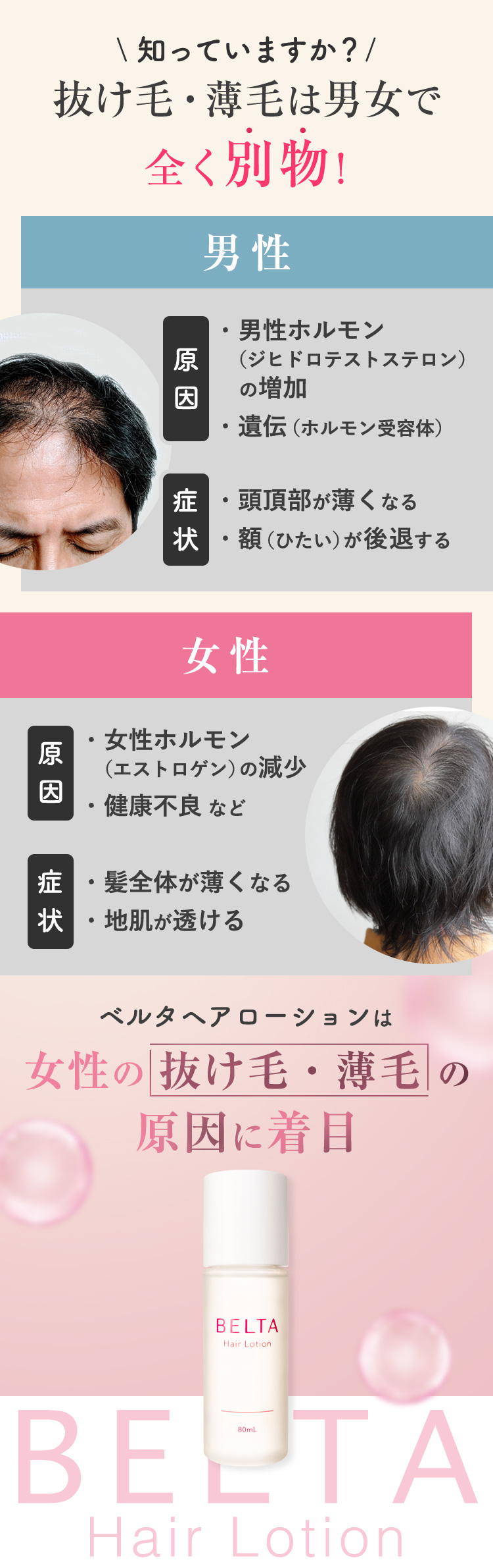 楽天市場】育毛剤 女性 ベルタヘアローション (1本80mL) 医薬部外品