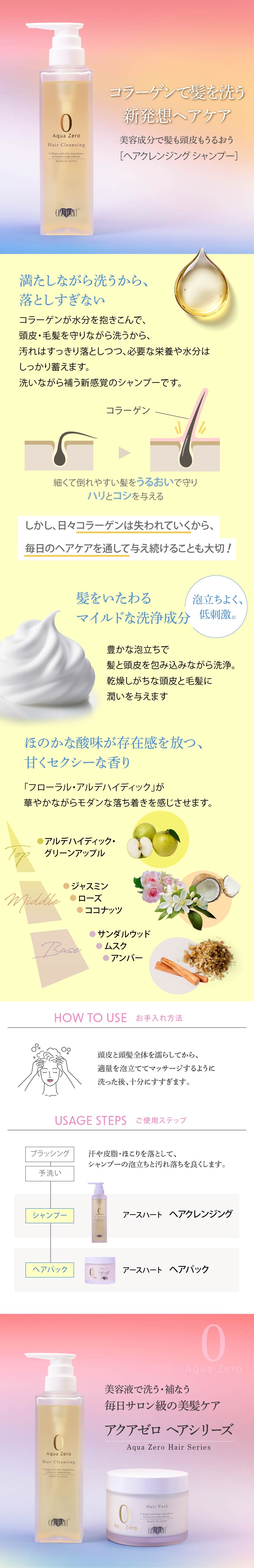 楽天市場】【セット割】美容成分超濃縮 アクアゼロ ヘアクレンジング