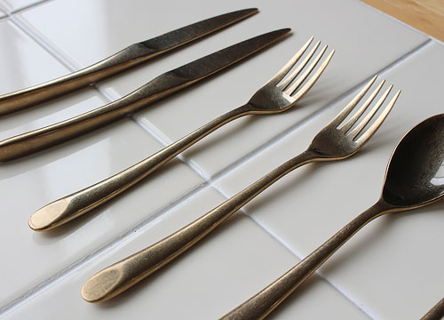 楽天市場】ヴィンテージ風 カトラリー アンティーク ゴールド 懐 KAI